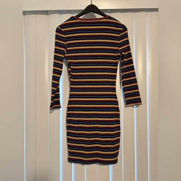 Charlotte Russe Striped Bodycon Dress - Picture 2 of 5